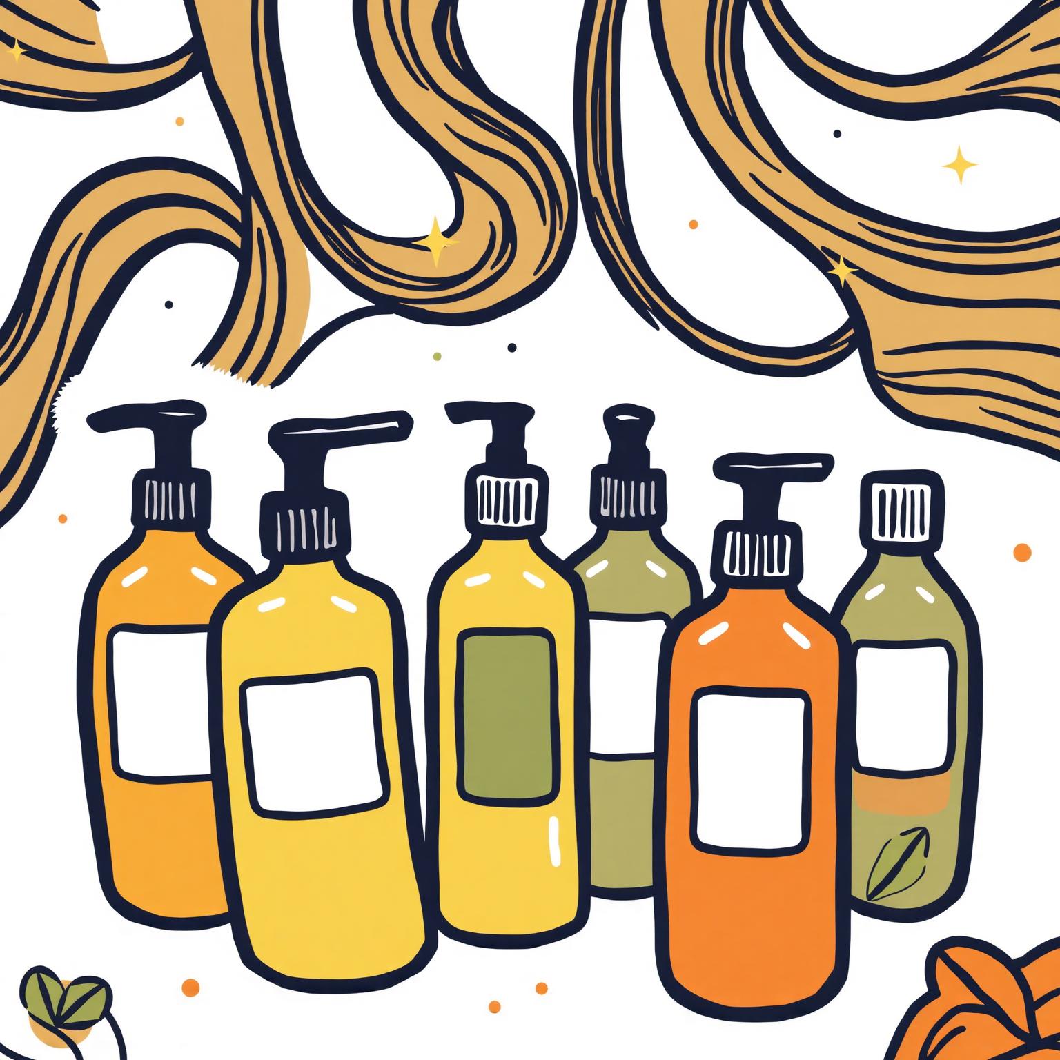 Premium amber haircare bottles